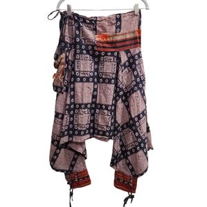 Purple printed boho hammer pants